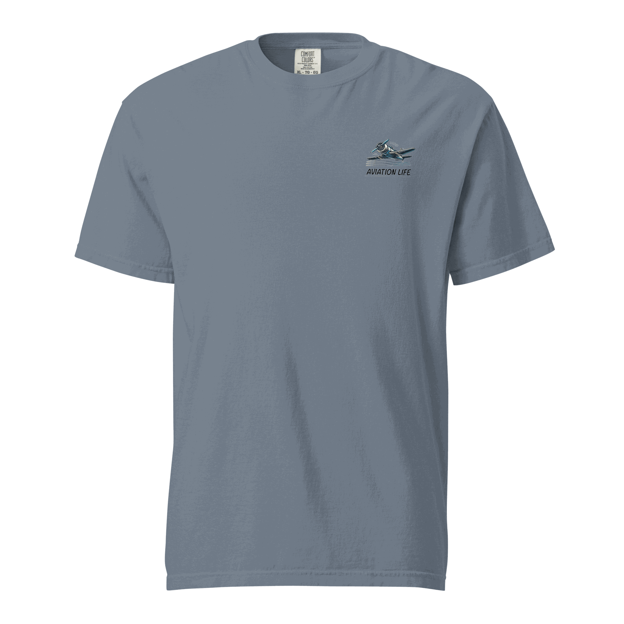 Female wings helmet graphic on unisex heavyweight cotton t-shirt
