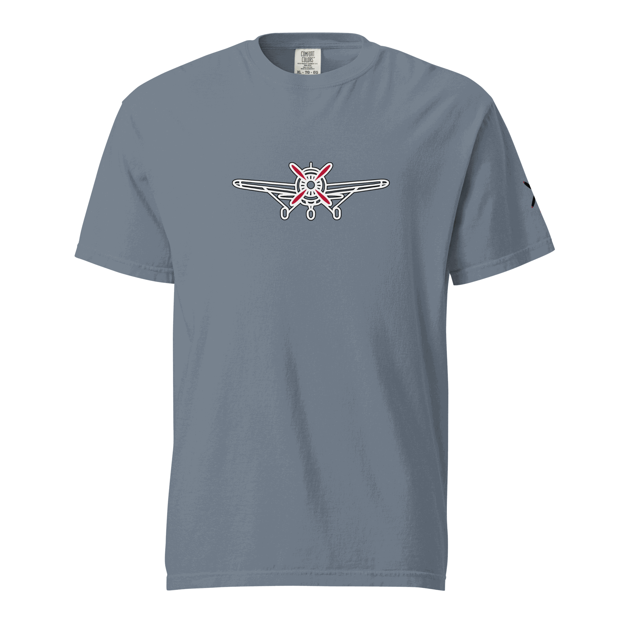 Plane 5 thick structured tee in 100% ring-spun cotton with relaxed fit and durable stitching