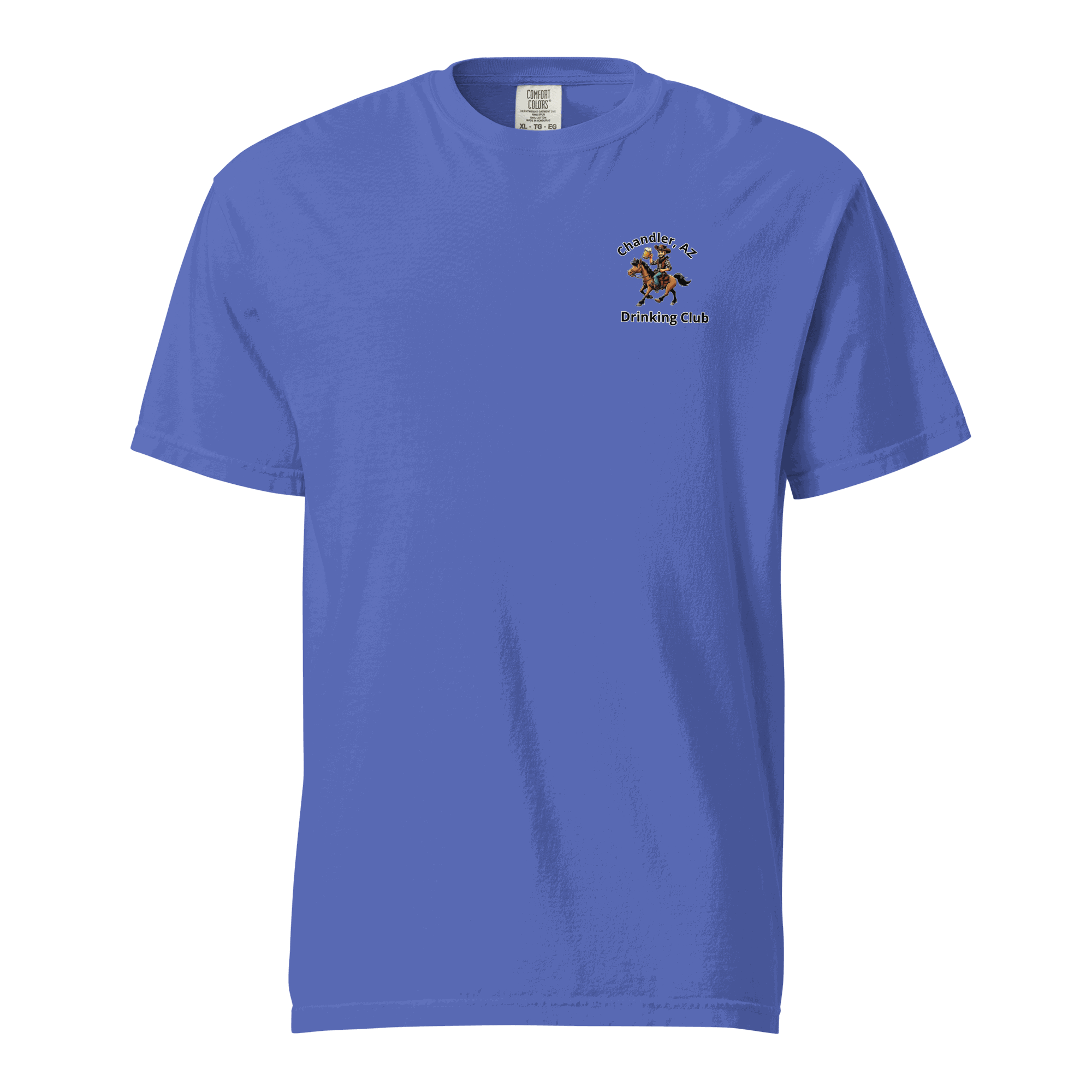 Custom City Cowboy Horse Beer unisex heavyweight t-shirt made of 100% ring-spun cotton with a relaxed fit and durable stitching
