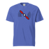 Blue Propeller T-Shirt with red propeller graphic, 100% ring-spun cotton, heavyweight and breathable design