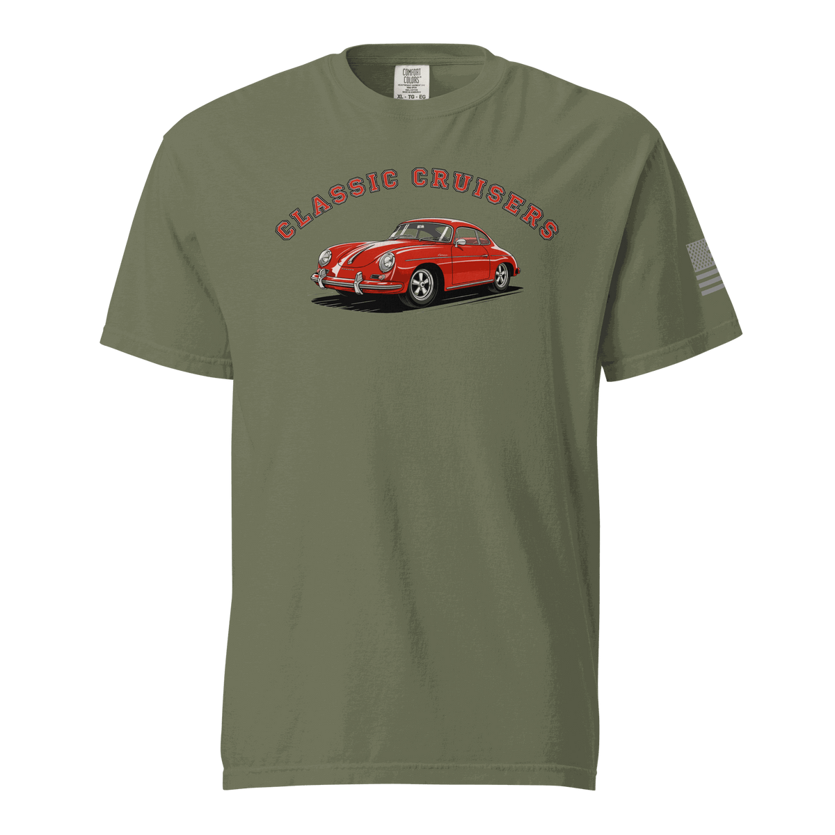 Varsity Sports Car unisex heavyweight cotton t-shirt with relaxed fit and durable stitching