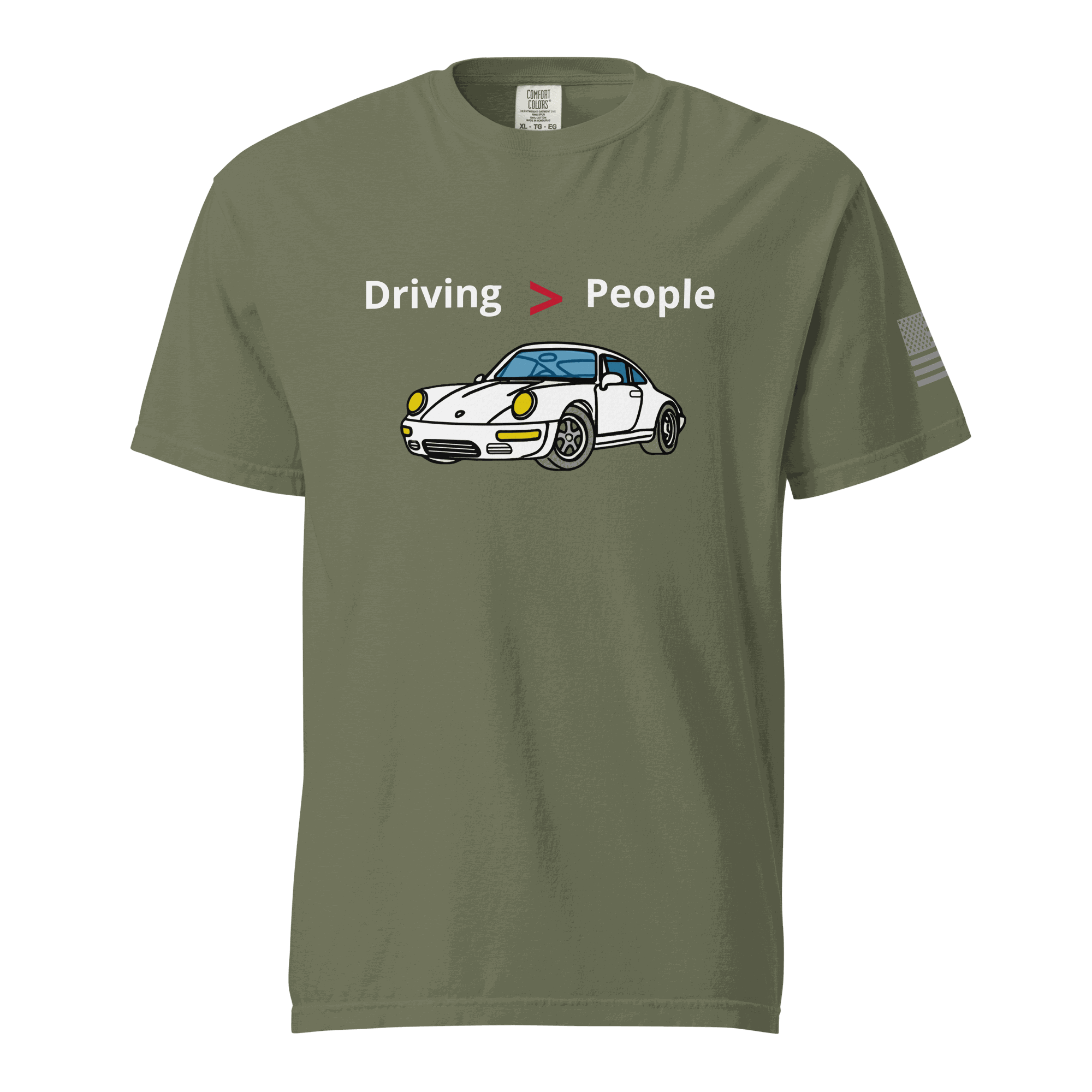 Car T-shirt . This shirt says it so you don’t have to. Cars are better than people