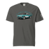 Classic T-shirt with Classic Cruisers vintage car graphic, soft durable cotton, unisex relaxed fit, in charcoal gray