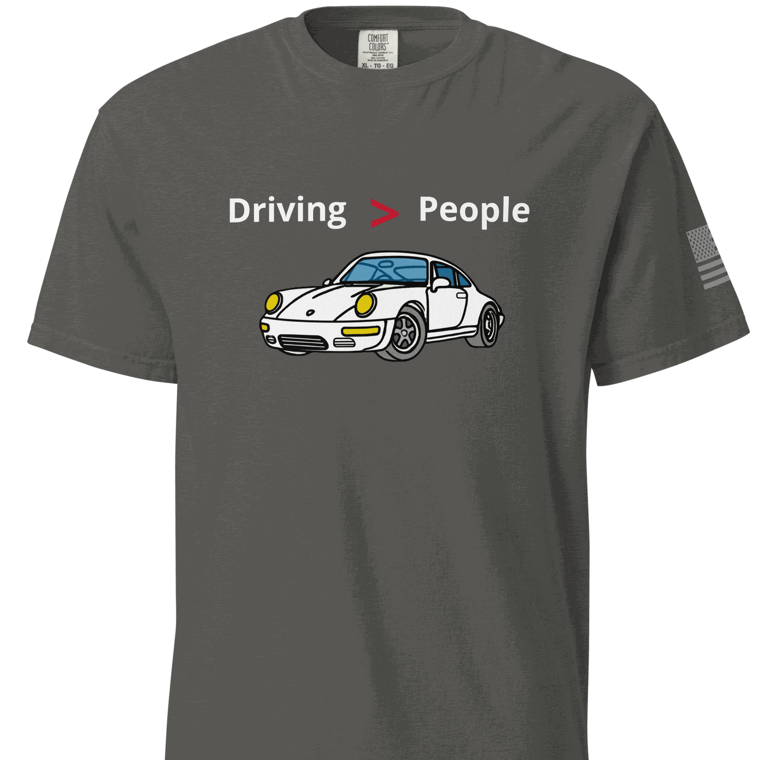 Car T-shirt . This shirt says it so you don’t have to. Cars are better than people
