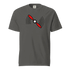 Propeller T-Shirt grey unisex heavyweight cotton t-shirt with red propeller graphic and breathable fabric