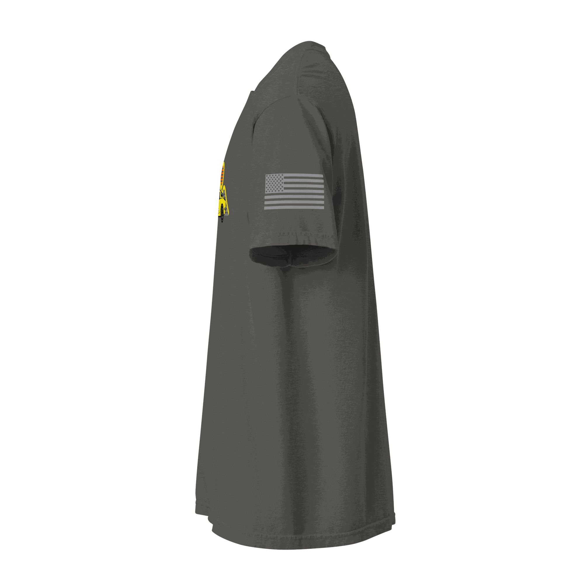 Retro classic Corvette t-shirt gret side