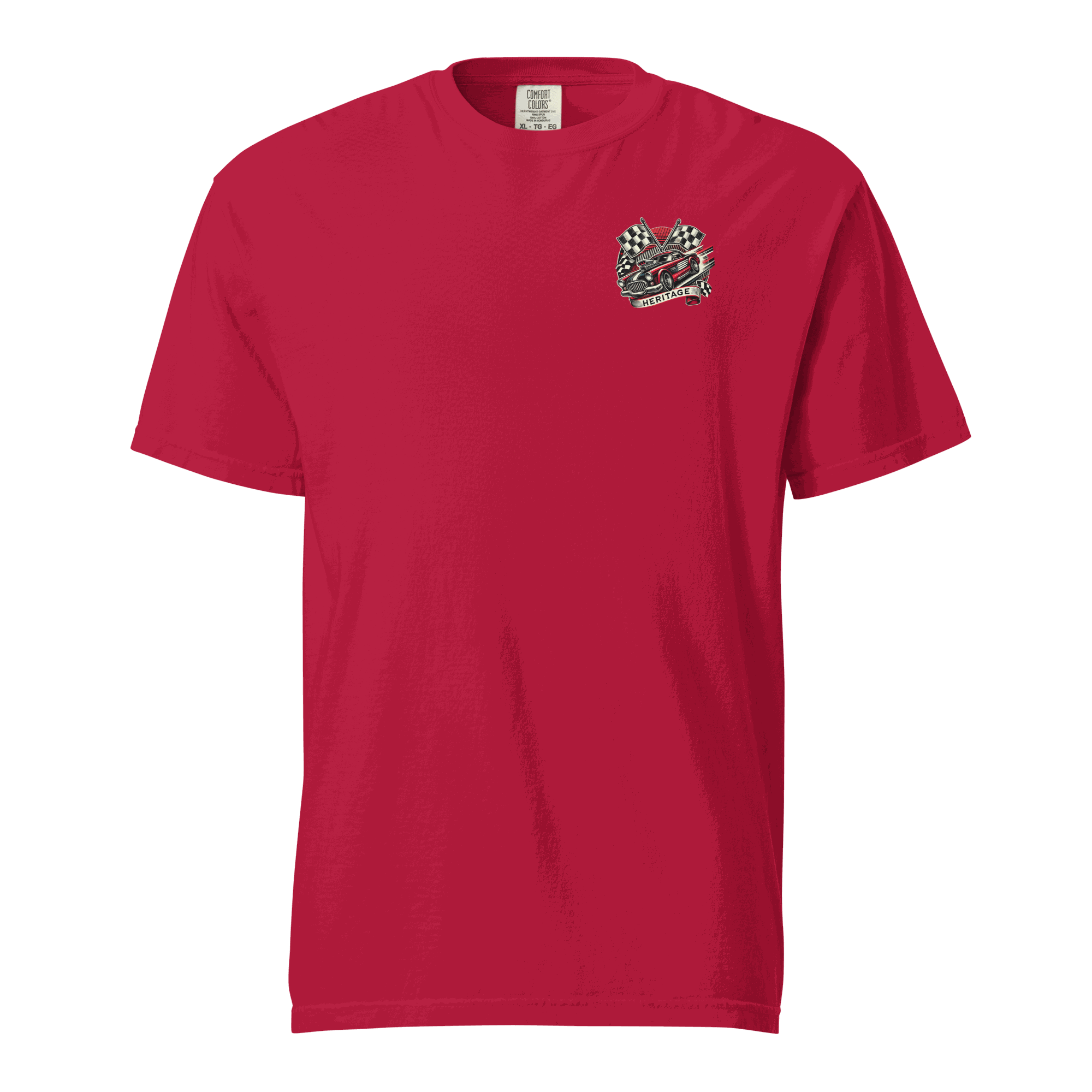 Heritage Classic Car heavyweight unisex t-shirt in 100% ring-spun cotton with relaxed fit and durable stitching