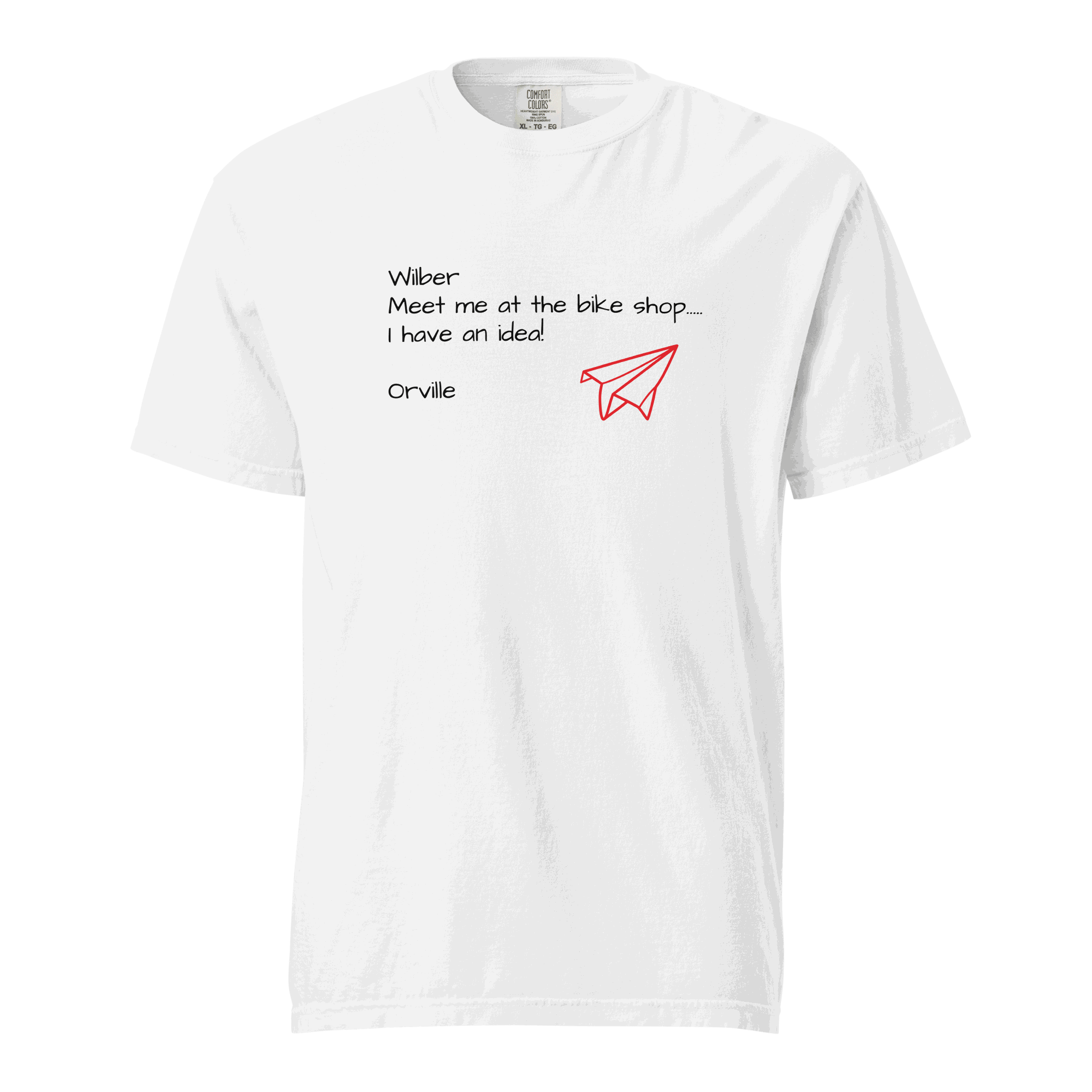 Vintage Airplane Wright Brothers graphic on vintage style t-shirt