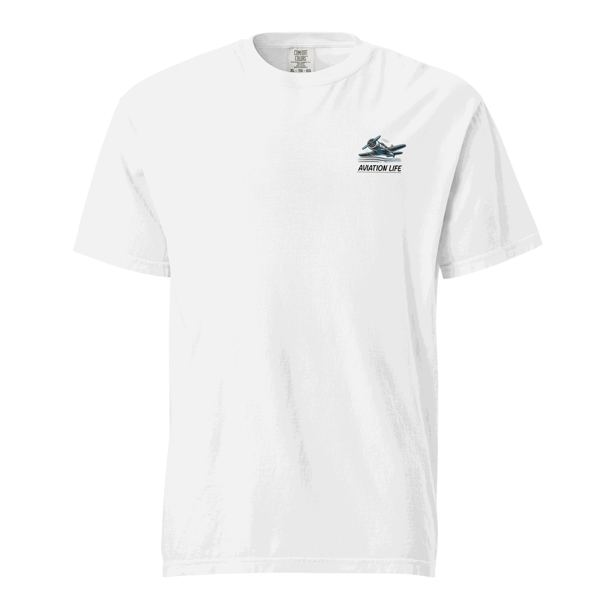 Female wings helmet graphic on soft, heavyweight unisex t-shirt
