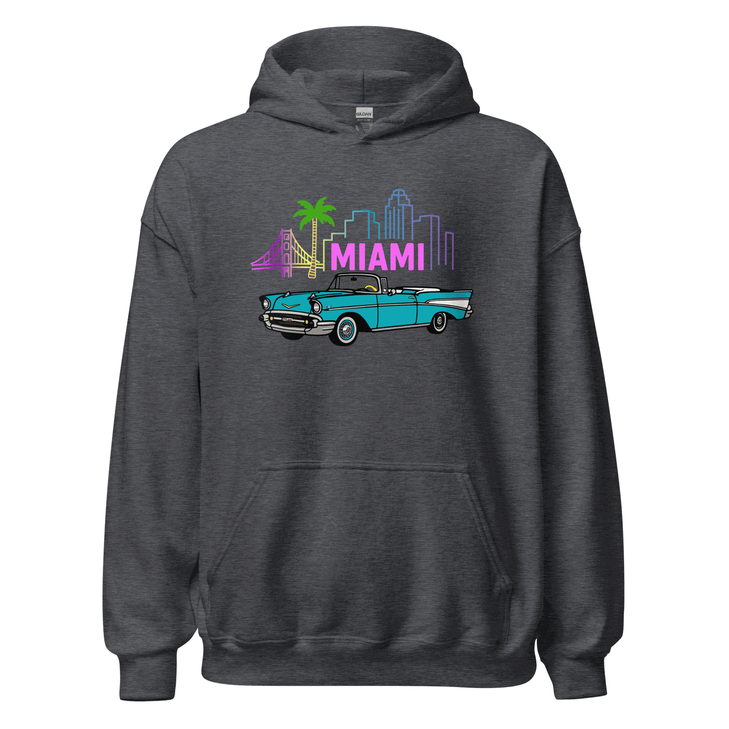 Unisex Miami Hoodie - Soft Cotton Pullover Comfortable & Stylish
