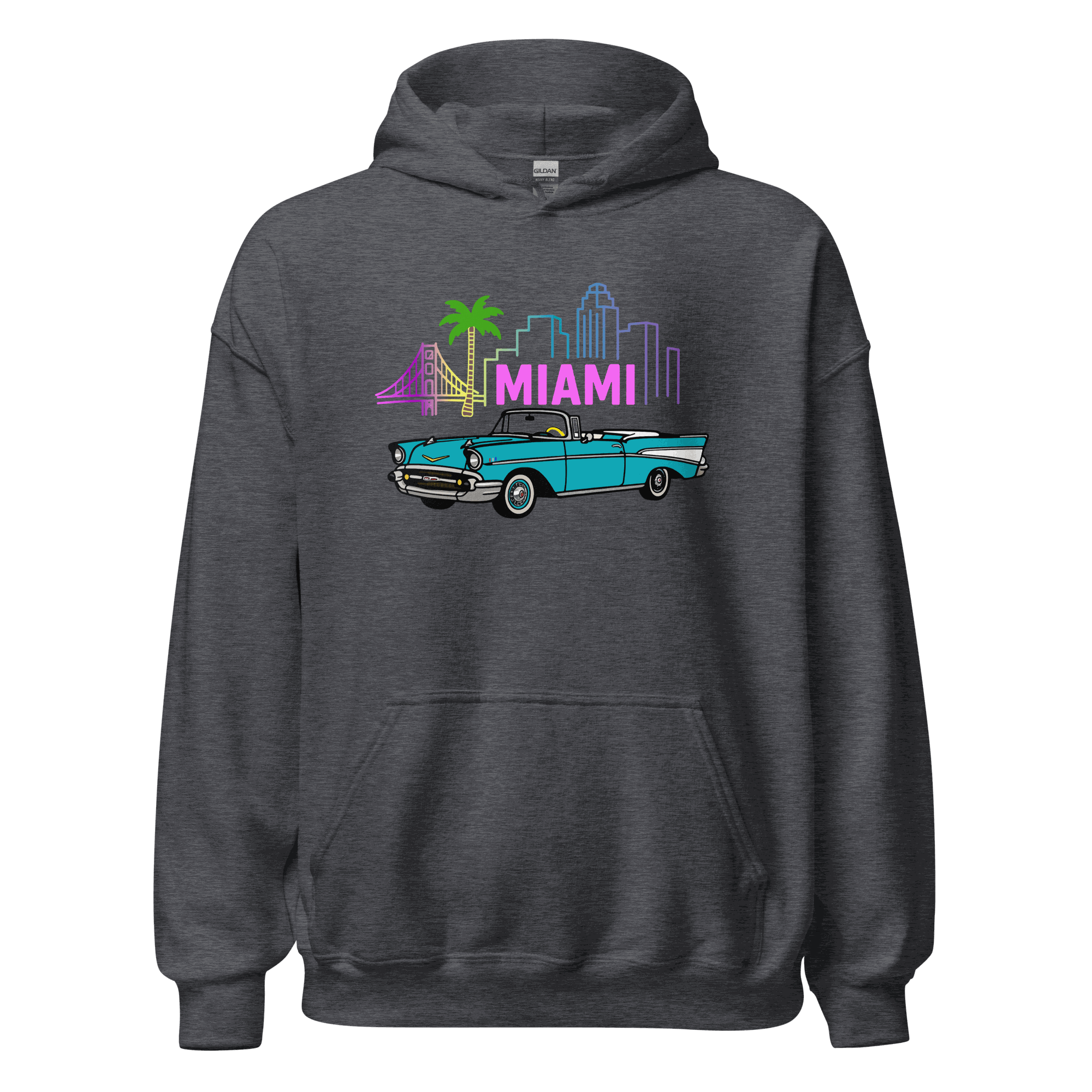 Unisex Miami Hoodie - Soft Cotton Pullover Comfortable & Stylish
