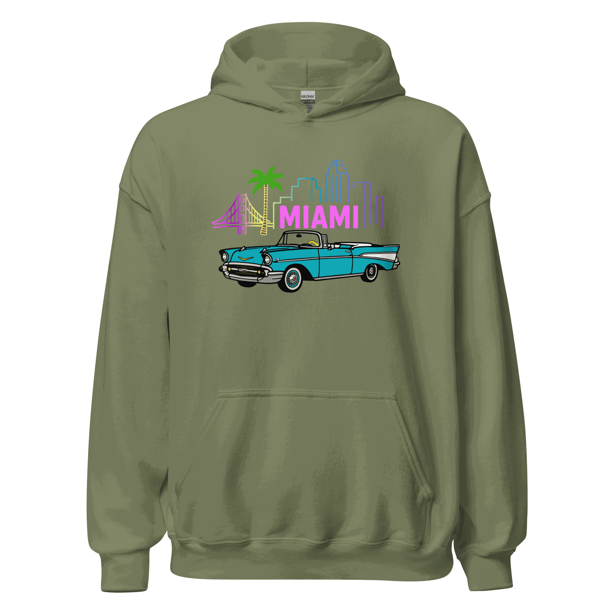 Unisex Miami Hoodie - Soft Cotton Pullover Comfortable & Stylish