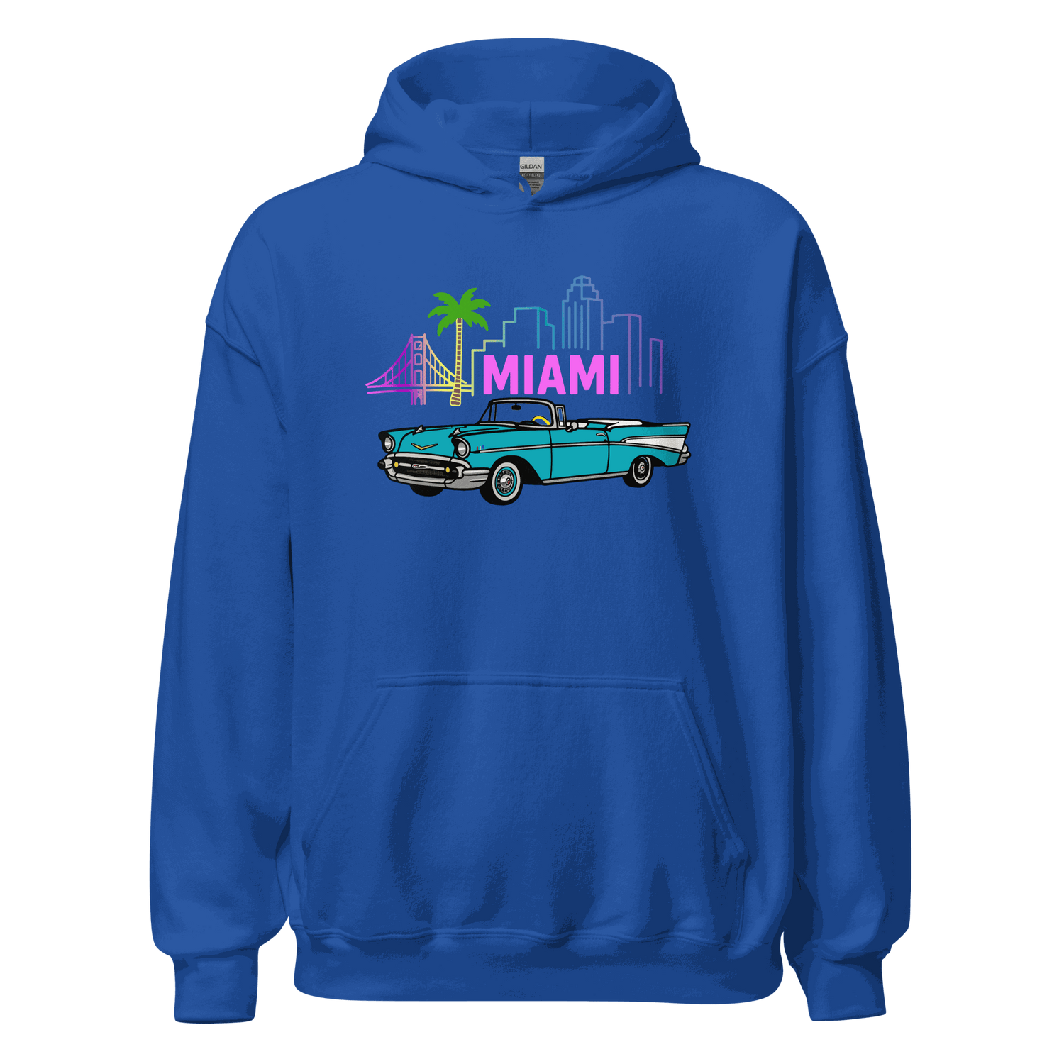 Unisex Miami Hoodie - Soft Cotton Pullover Comfortable & Stylish