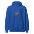 Blue endangered species hoodie with manual transmission gear design and "Save a Manual" text