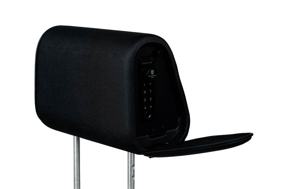 The Vulcan Headrest Safe bundle for trucks and SUVs with biometric lock and steel construction
