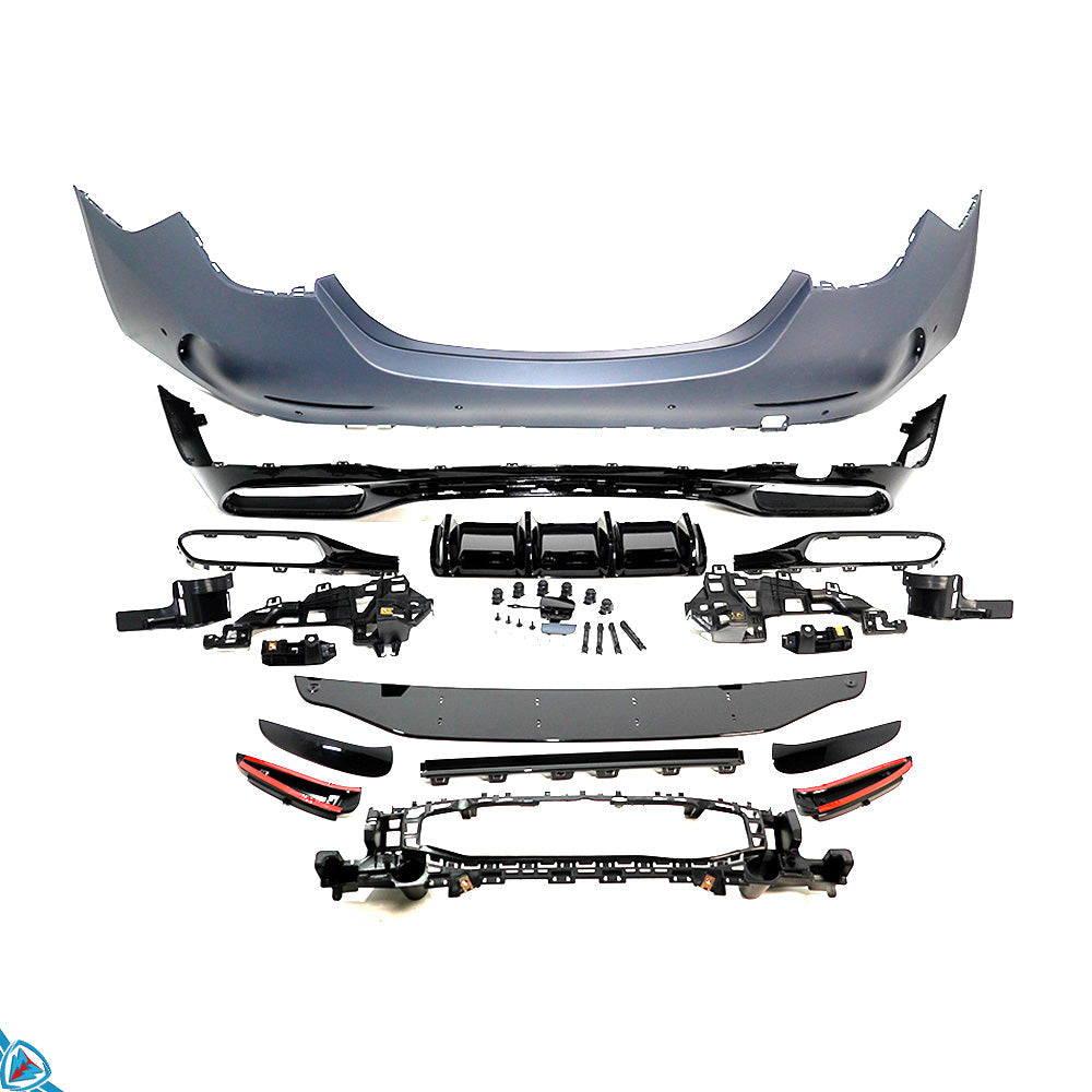 2022-2025 Mercedes-Benz (W206) Pre-Facelift C63 AMG Style Rear Bumper Conversion Kit - Prop and Piston