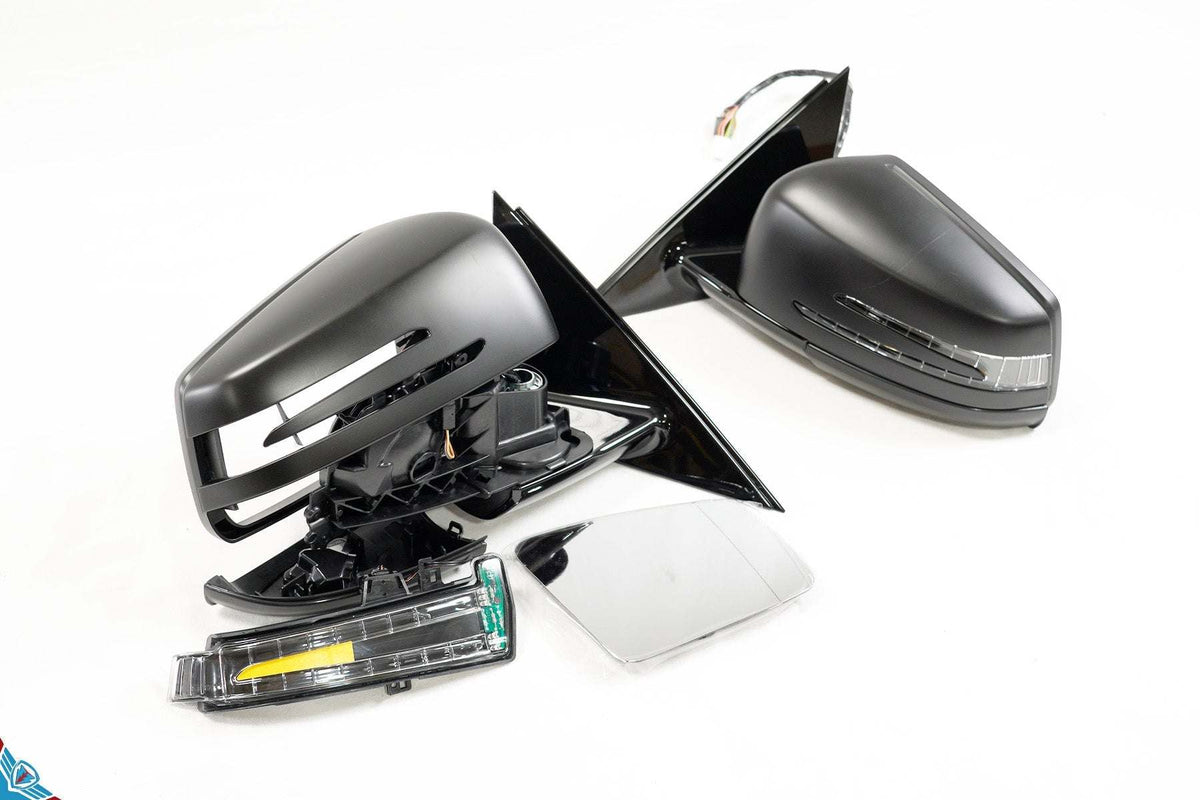 2007-2013 Mercedes Benz S65 Facelift Style Power Side Mirror Conversion Kit - Prop and Piston