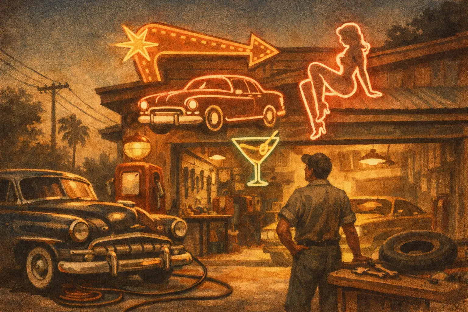 Retro Neon Signs for Garage Style That Pops