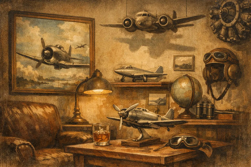 Man Cave Airplane Decor That Looks Right