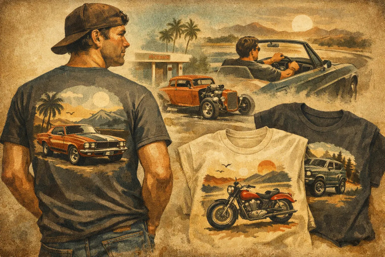 Automotive Graphic Tees for Men That Fit