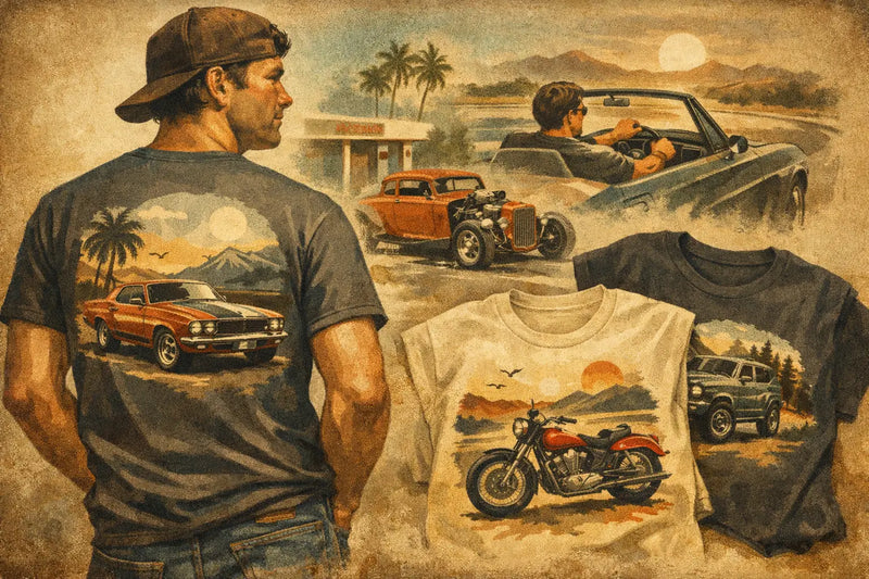 Automotive Graphic Tees for Men That Fit