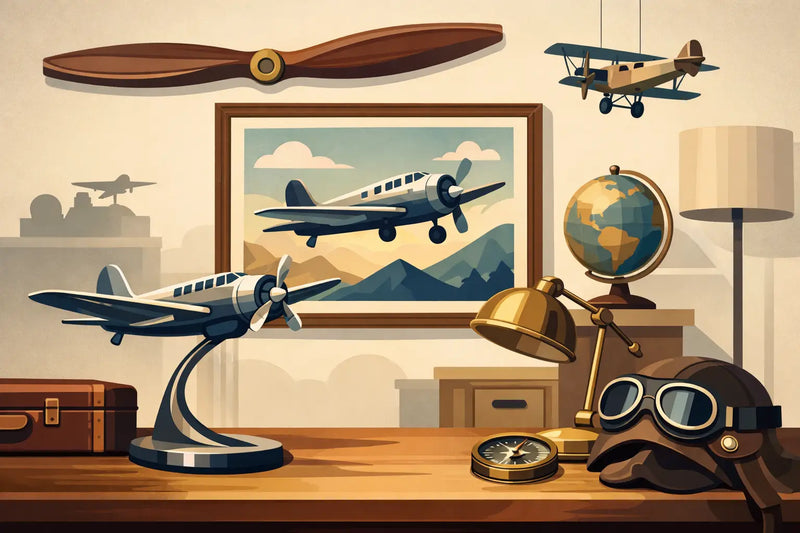 Vintage Aviation Decor That Earns Its Keep