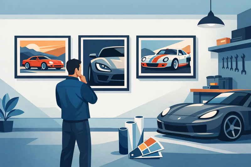 How to Choose Car Wall Art for Your Garage