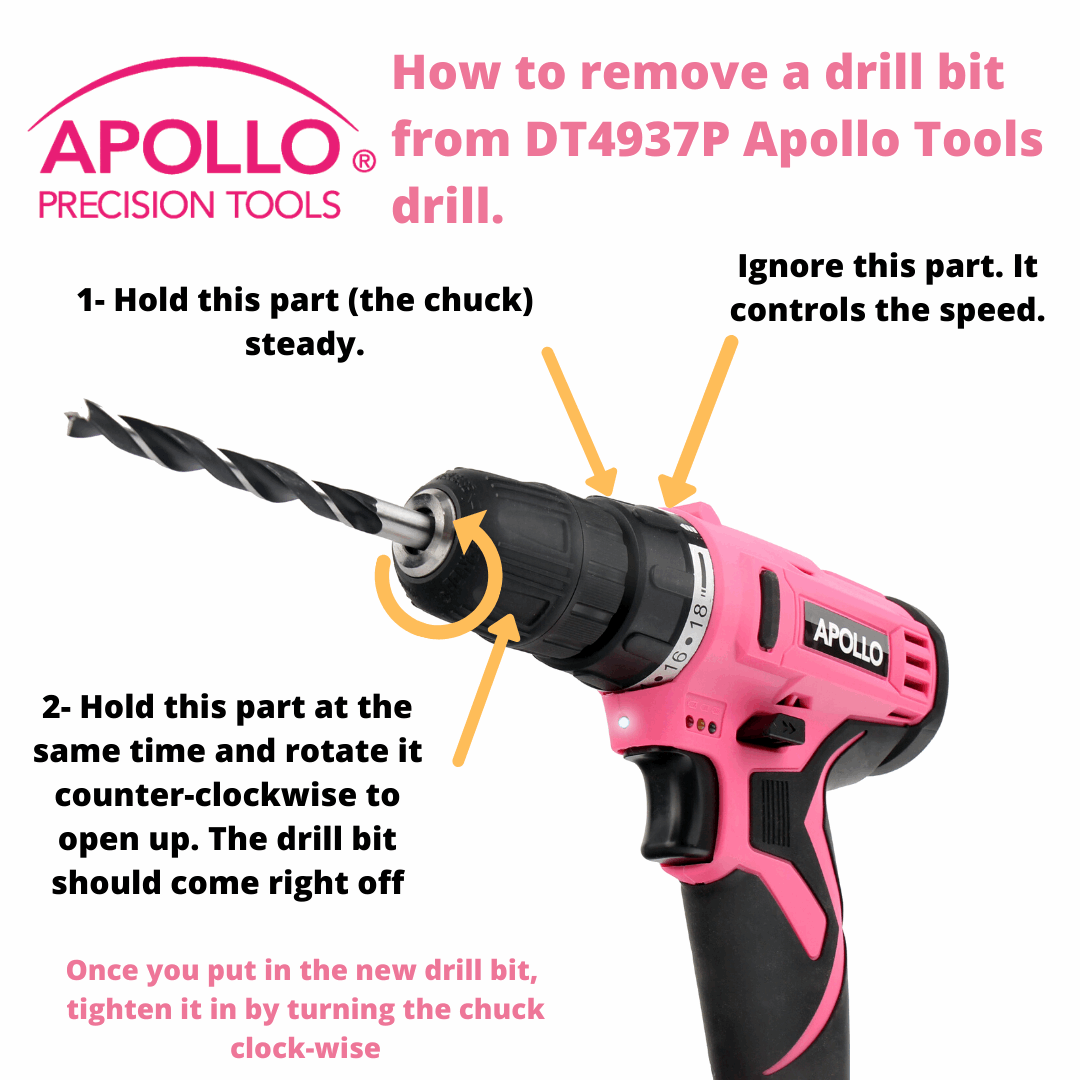 10.8 Volt Lithium-Ion cordless drill in pink with 30-piece accessory set and keyless chuck