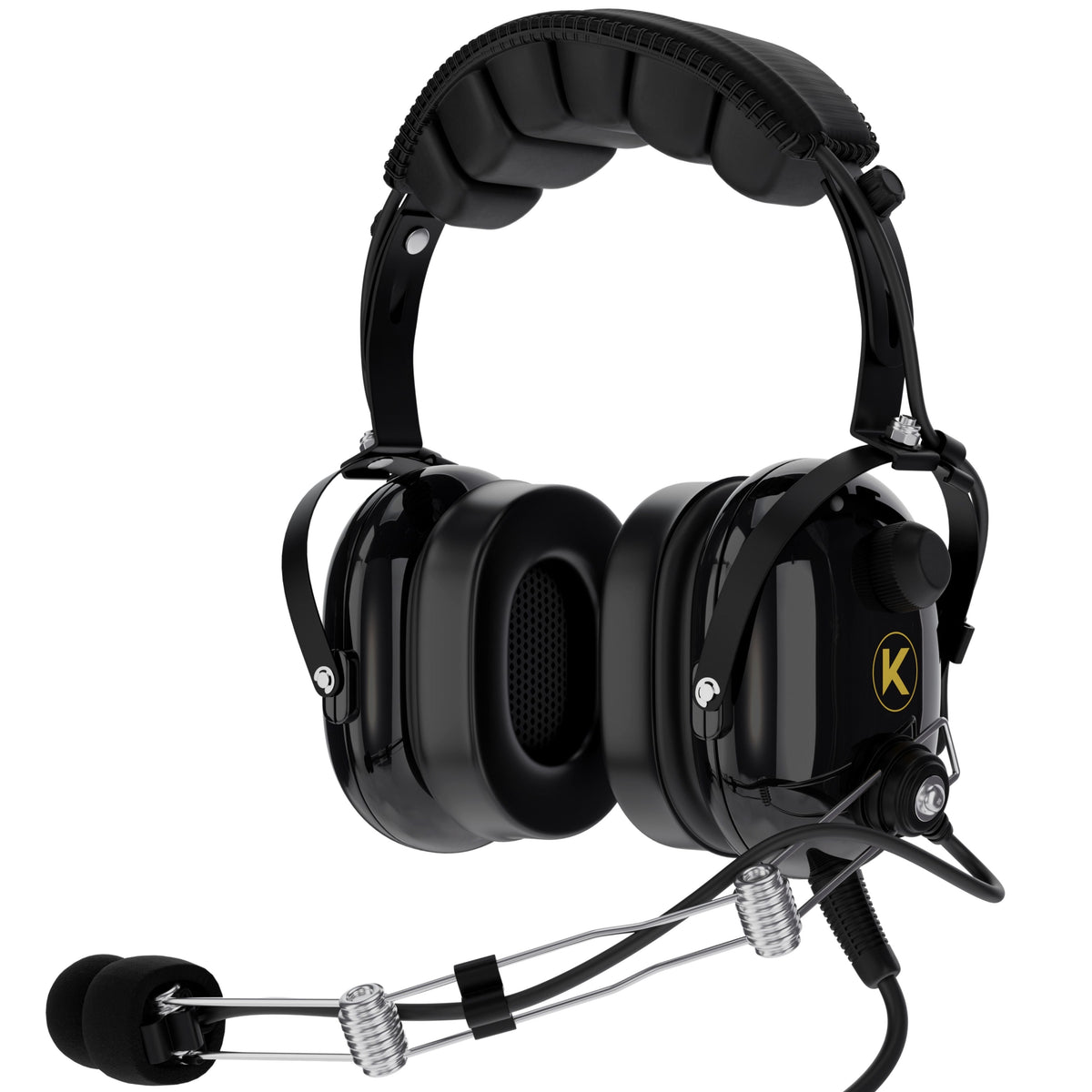 KORE P1 General Aviation Headset (Mono), Dual GA Plugs