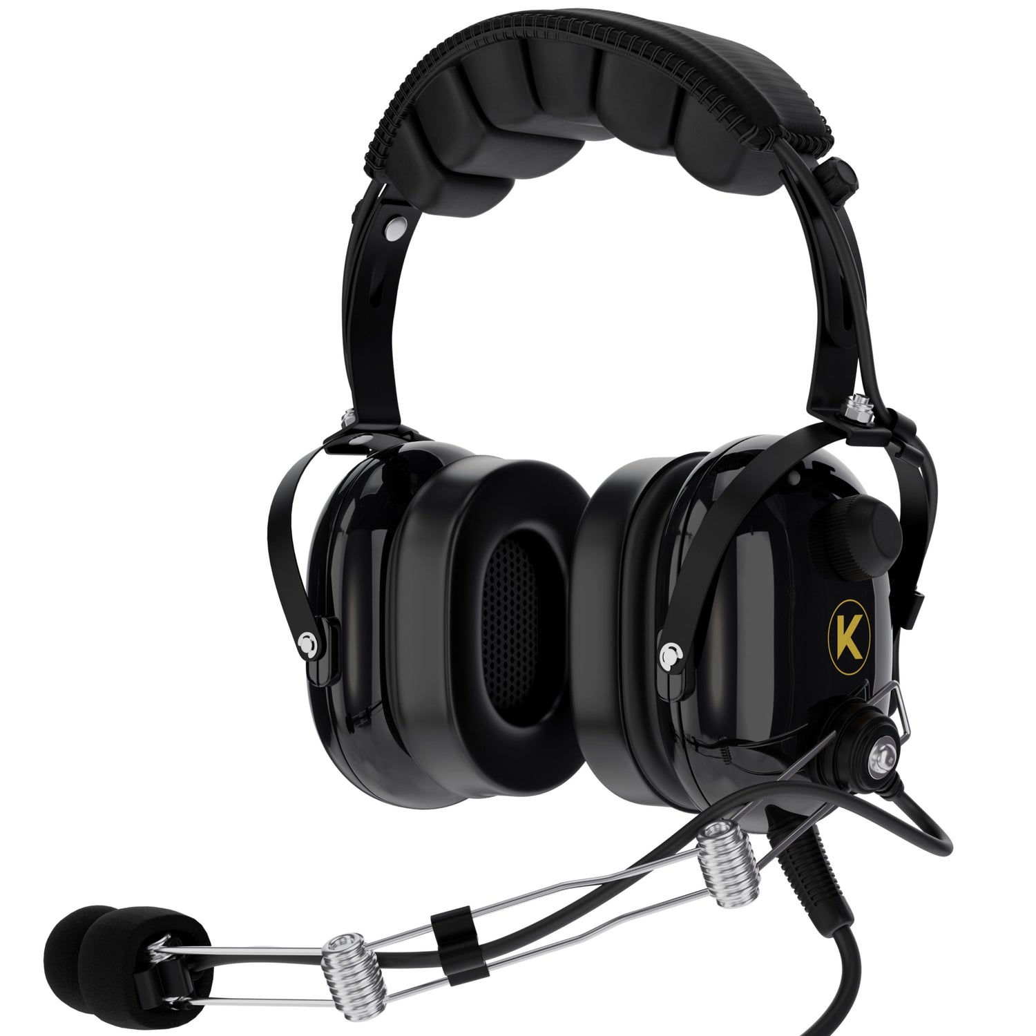 KORE P1 General Aviation Headset (Mono), Dual GA Plugs
