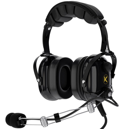 KORE P1 General Aviation Headset (Mono), Dual GA Plugs