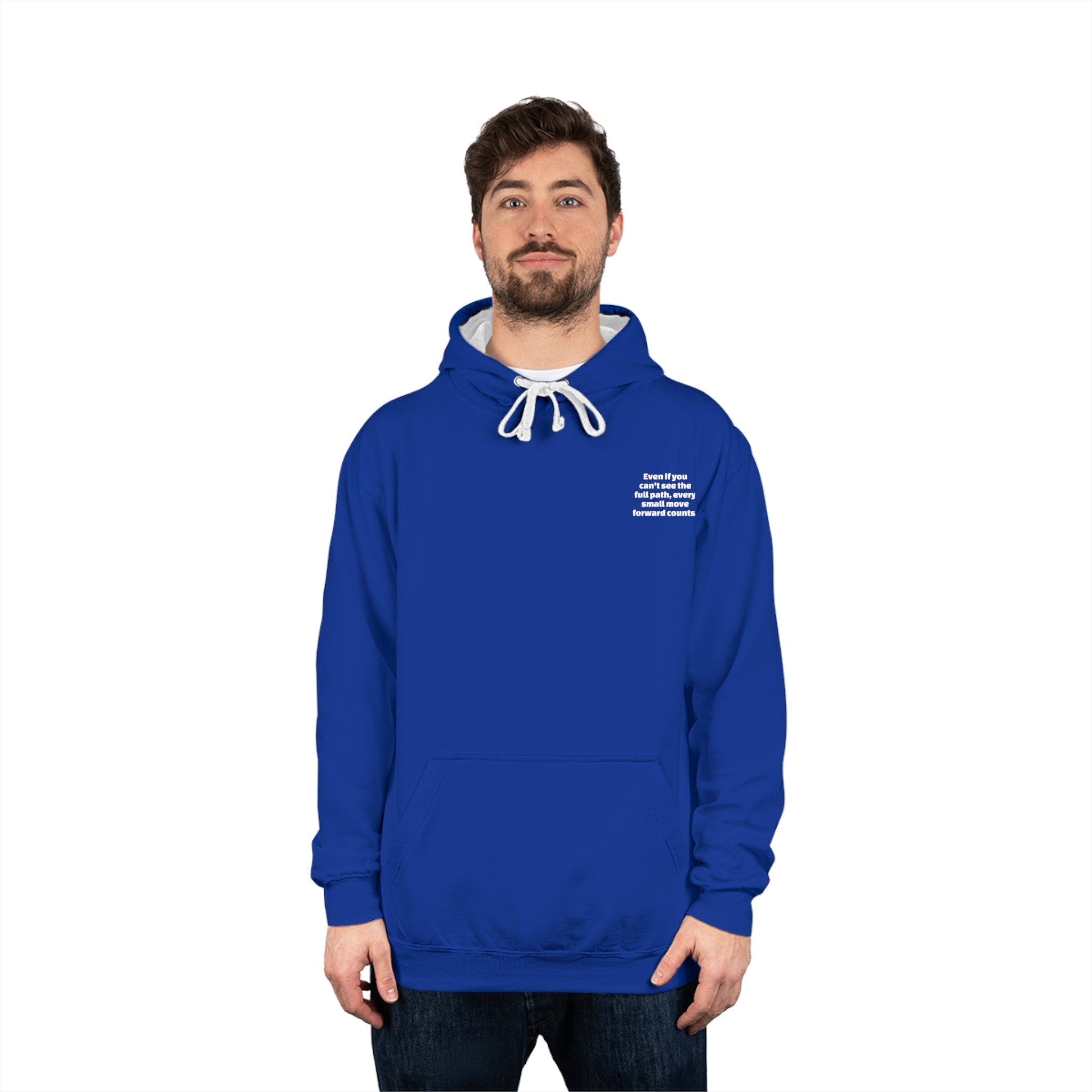 Inspirational Unisex Varsity Hoodie, Motivational Sweatshirt, Cozy College Apparel, Gift for Graduates, Casual Street Style