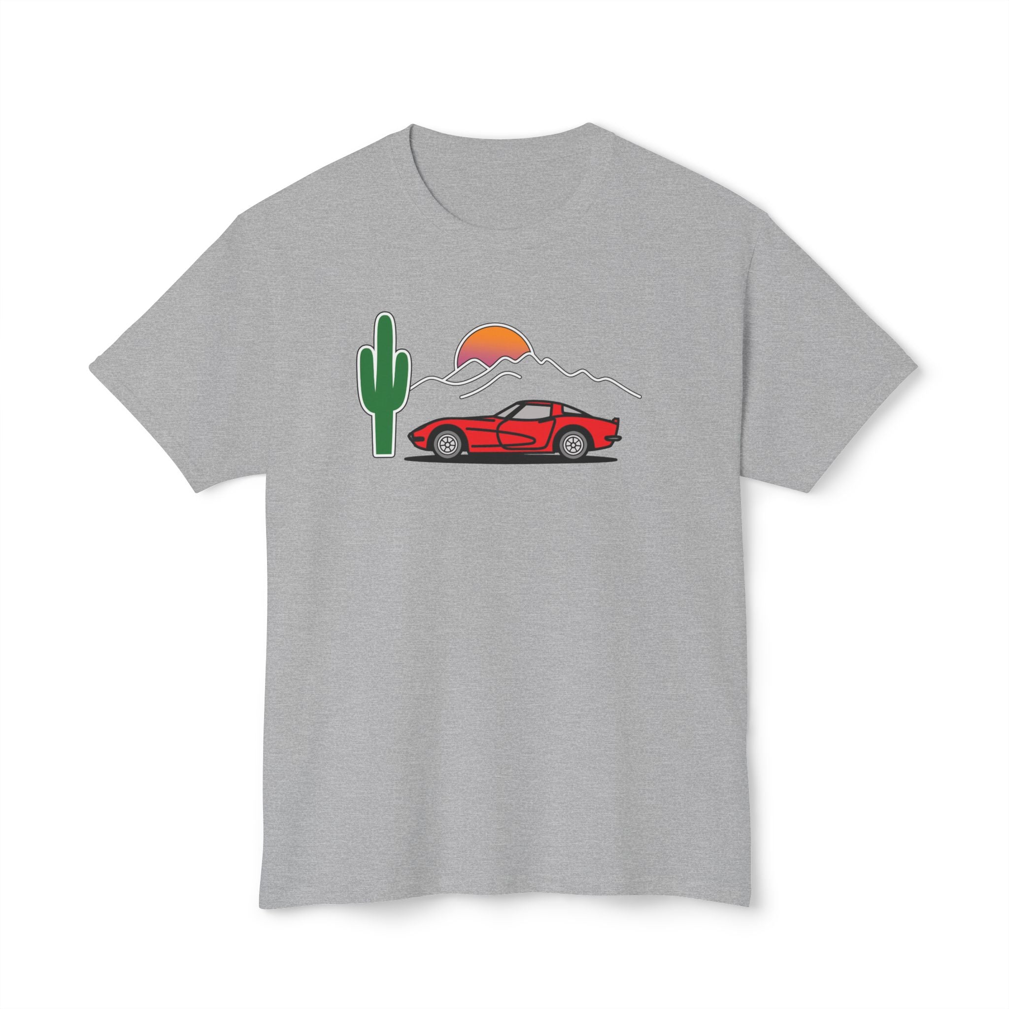 Vintage T-Shirt Sunset Corvette T-Shirt Red