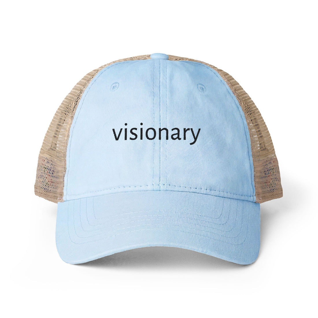 Light blue cap with &