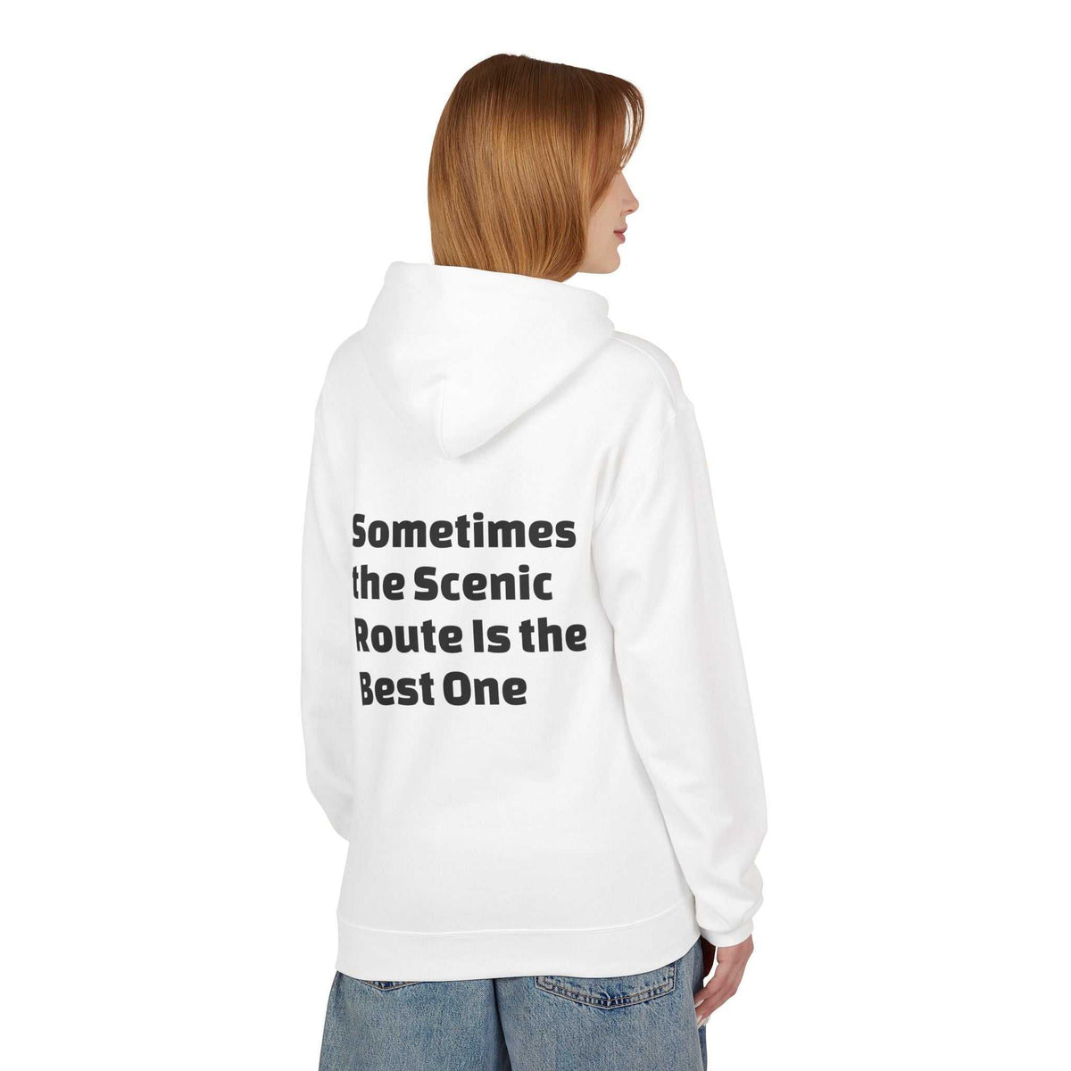 Cozy unisex Inspirational travel hoodie with relaxed fit and pouch pocket