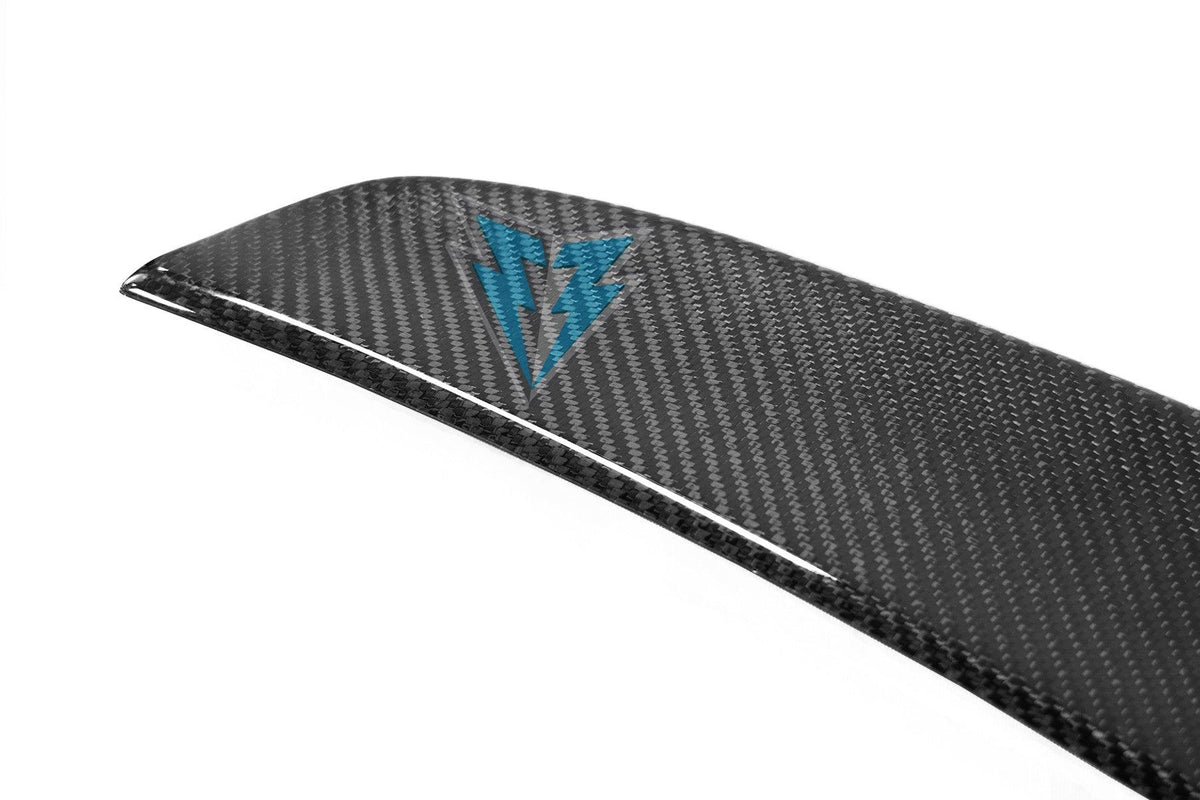 FYBR Tesla Model S TS Genuine Carbon Fiber Trunk Spoiler - Prop and Piston