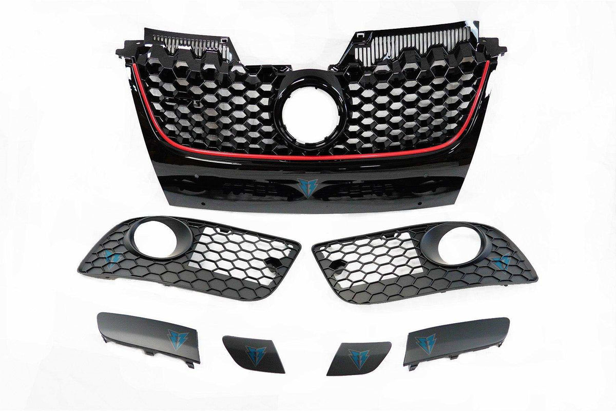 2006-2009 Volkswagen MK5 Golf/Jetta/Rabbit GTI Style Front Bumper Conversion Kit - Prop and Piston