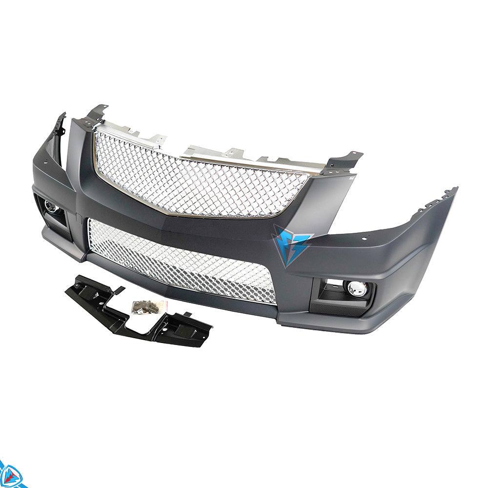 Stock Cadillac CTS-V front end showcasing 2008-2013 Cadillac CTS to CTS-V style front bumper conversion kit