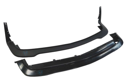 2015-2023 Dodge Challenger SRT Hellcat style front bumper conversion kit on grey Scat Pack model