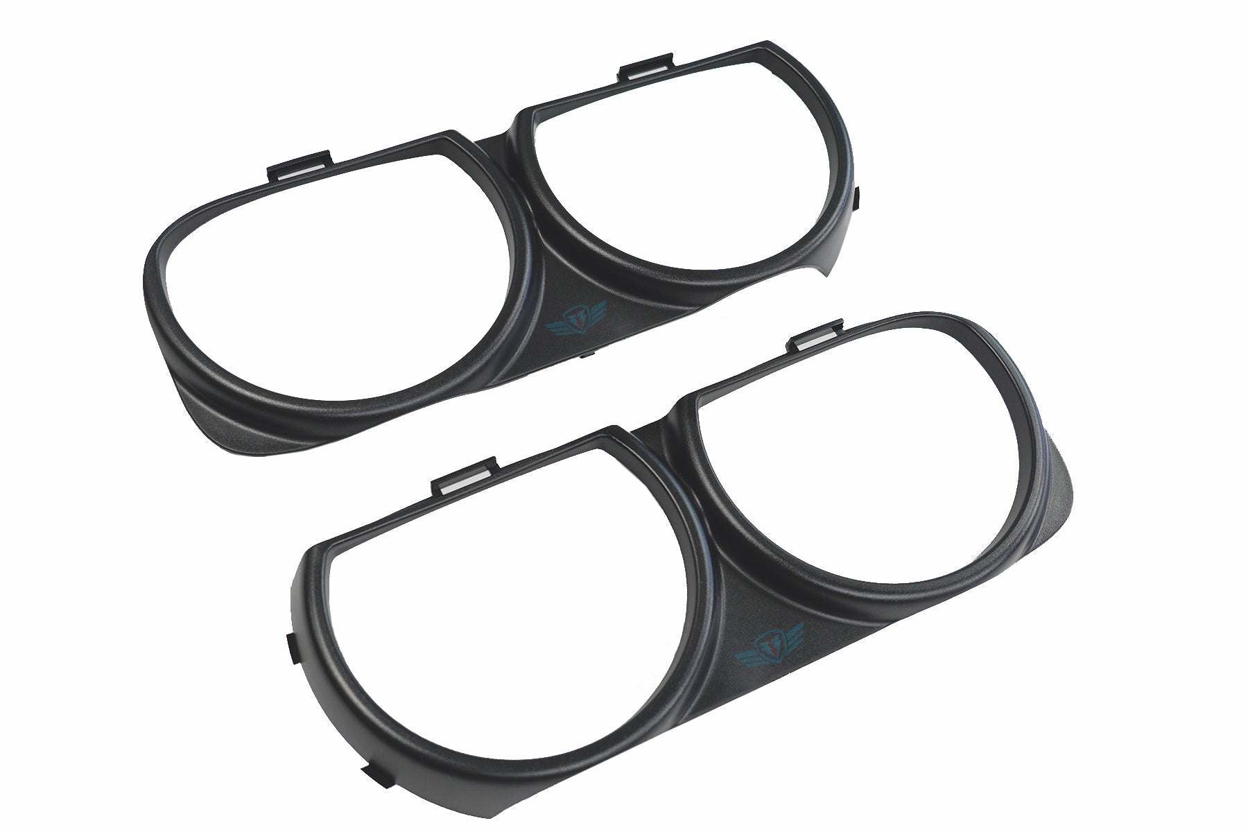 2015-2023 Dodge Challenger SRT Hellcat style front bumper conversion kit on grey Scat Pack model