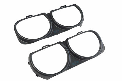 2015-2023 Dodge Challenger SRT Hellcat style front bumper conversion kit on grey Scat Pack model