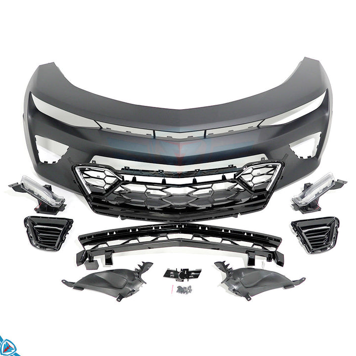2016-2018 Chevrolet Camaro SS (6th Gen) 50th Anniversary Special Edition Style Front Bumper Conversion Kit - Prop and Piston