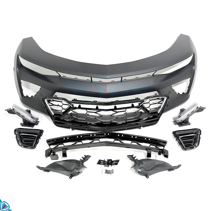 2016-2018 Chevrolet Camaro SS (6th Gen) 50th Anniversary Special Edition Style Front Bumper Conversion Kit - Prop and Piston