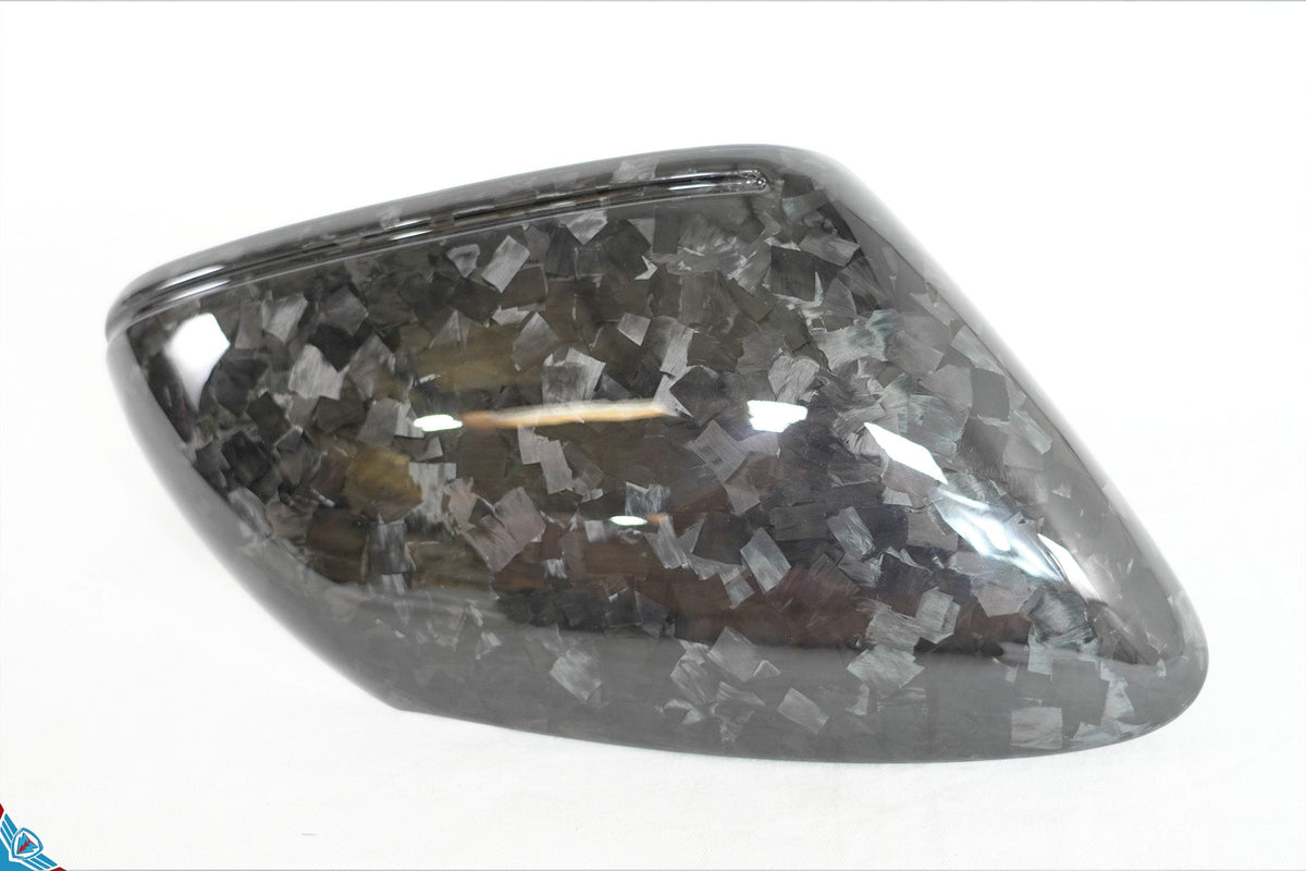 2019+ Porsche Taycan Genuine Dry Carbon Fiber Mirror Covers | FYBR Aerodynamics