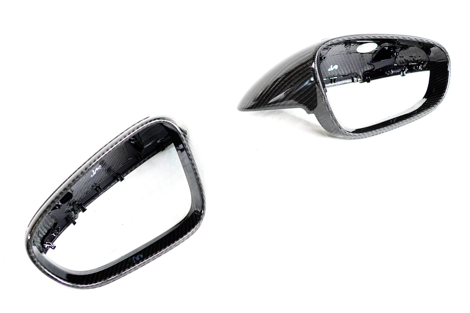 2019+ Porsche Taycan Genuine Dry Carbon Fiber Mirror Covers | FYBR Aerodynamics