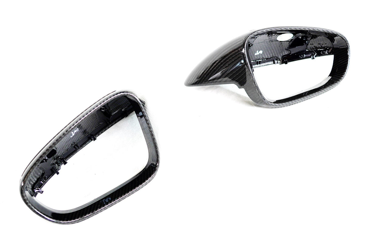 2019+ Porsche Taycan Genuine Dry Carbon Fiber Mirror Covers | FYBR Aerodynamics