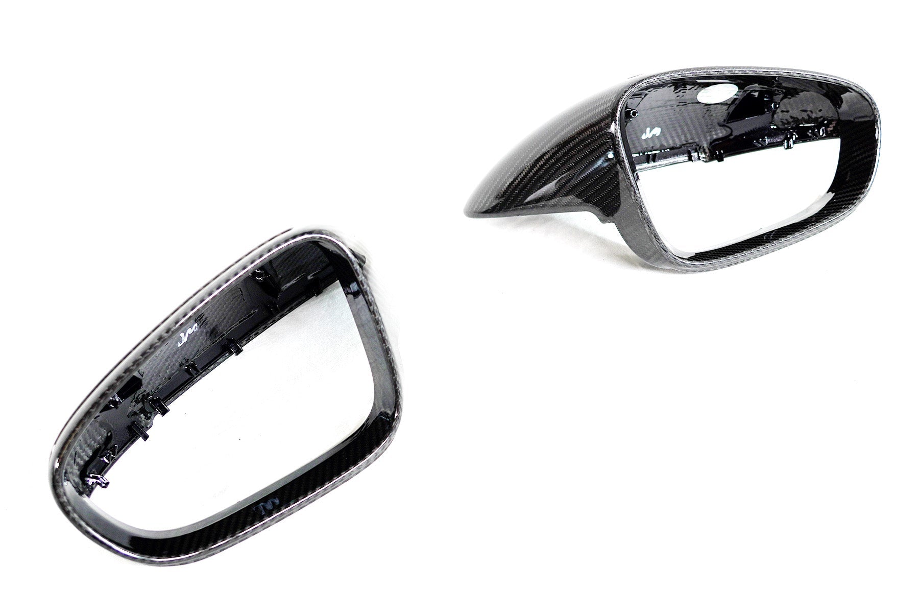 2019+ Porsche Taycan Genuine Dry Carbon Fiber Mirror Covers | FYBR Aerodynamics