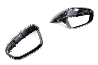 2019+ Porsche Taycan Genuine Dry Carbon Fiber Mirror Covers | FYBR Aerodynamics
