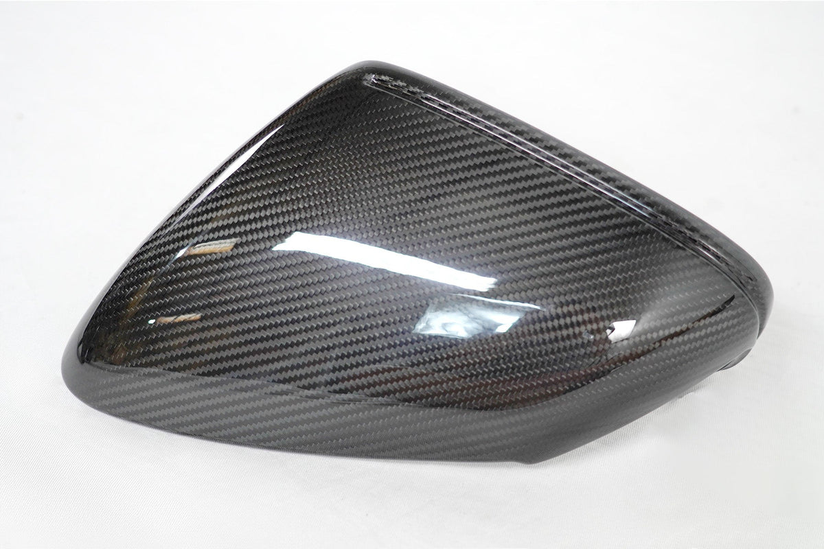 2019+ Porsche Taycan Genuine Dry Carbon Fiber Mirror Covers | FYBR Aerodynamics
