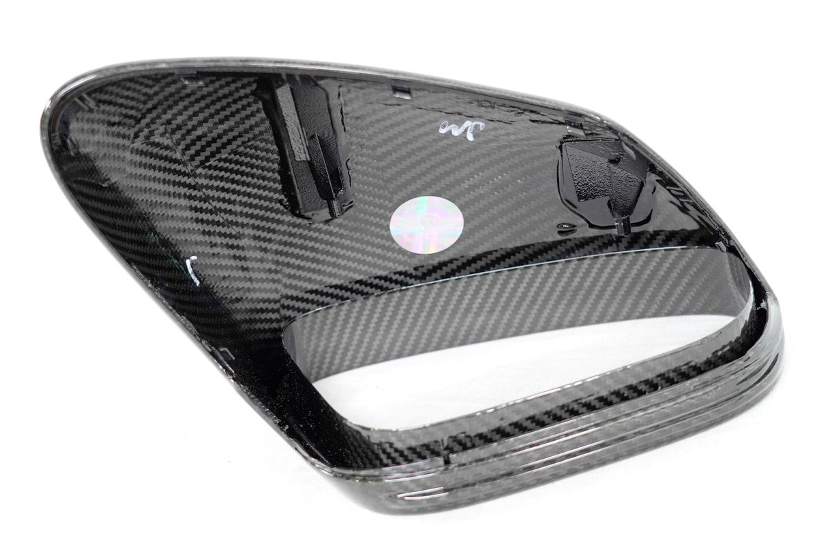 2019+ Porsche Taycan Genuine Dry Carbon Fiber Mirror Covers | FYBR Aerodynamics